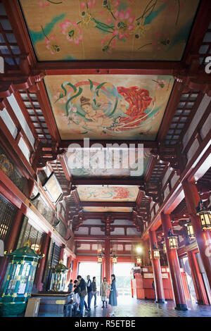 Japan, Tokio, Asakusa, Innere des Asakusa Kannon Tempel Stockfoto