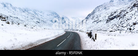 Großbritannien, Wales, Gwynedd, Llanberis Pass oder penybonc Llanberis an Pen-y-Pass Stockfoto