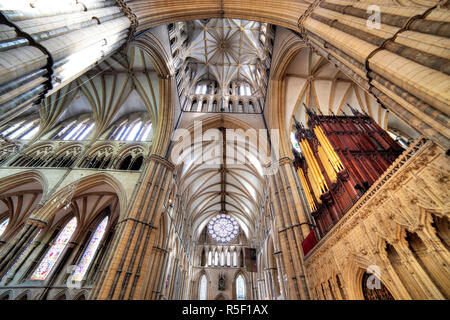 Kathedrale von Lincoln, Lincoln, Lincolnshire, England, UK Stockfoto
