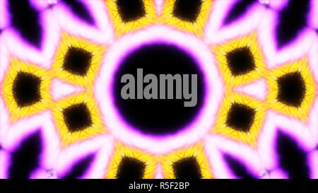 Glow Kaleidoskop abstrakt Hintergrund. Technologie Stockfoto