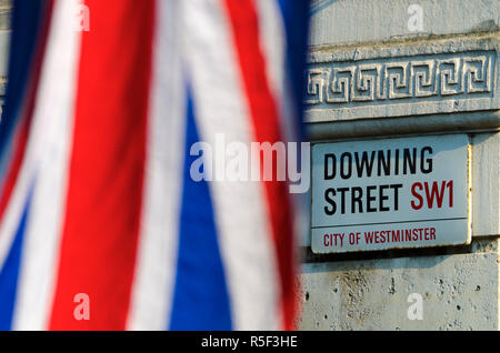 Großbritannien, England, London, Whitehall, Downing Street Stockfoto