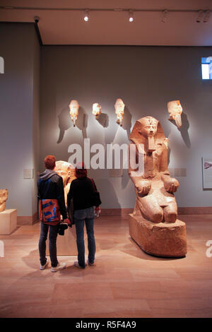 Statue von Pharao Hatschepsut Tempel in Luxor, Metropolitan Museum der Kunst, Manhattan, New York City, USA Stockfoto