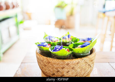 Traditionelle Thai snack Miang Kham Stockfoto