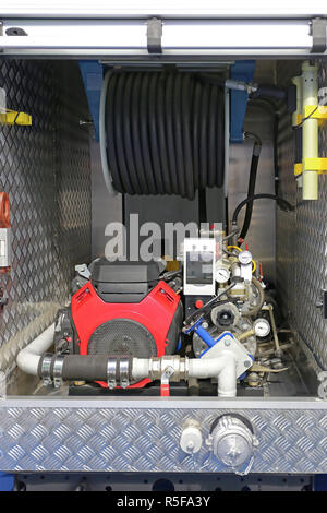 Feuerwehr Pumpe Stockfoto