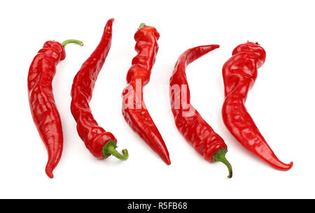 Red Hot Chili Peppers close up isoliert auf weißem Stockfoto