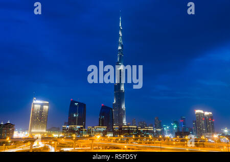 Vereinigte Arabische Emirate, Dubai, Burj Khalifa Stockfoto