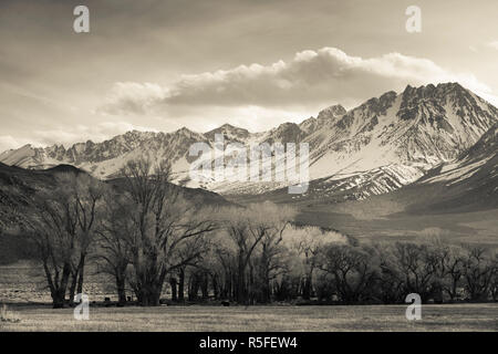 USA, California, Sierra Nevada Ostregion, Bischof, Landschaft von angenehmen Tal Stockfoto