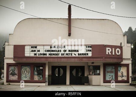 Russian River, California, USA und Nord-Kalifornien Wein-Land, Guerneville, Rio Kino Stockfoto