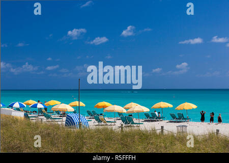 USA, Miami Beach, Blick auf Miami Beach von der Beachwalk Stockfoto