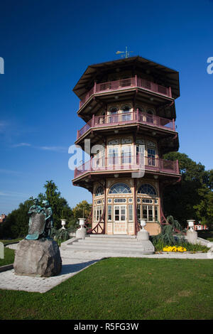 USA, Maryland, Baltimore, Patterson Park Star Spangled Banner Turm-Pagode Stockfoto