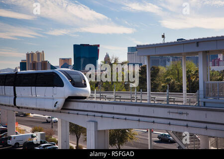 USA, Nevada, Las Vegas, Las Vegas Convention Center Bereich und monorail Stockfoto