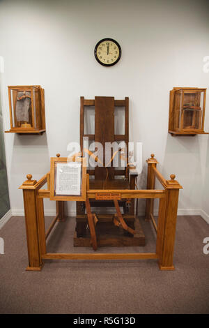 USA, Louisiana, Angola, Louisiana State Penitentiary Museum, grausame Gertie, elektrischen Stuhl für Gefängnis Hinrichtungen verwendet Stockfoto