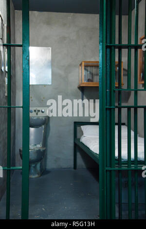 USA, Louisiana, Angola, Louisiana State Penitentiary Museum, Gefängniszelle Stockfoto