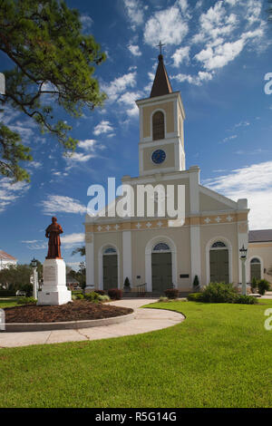 USA, Louisiana, Cajun Country, St. Martinville, Kirche St. Martin de Tours Stockfoto