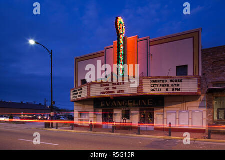 USA, Louisiana Cajun Country, New Iberia, Art-deco-Evangeline Theater Stockfoto