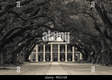 USA, Louisiana Vacherie, Oak Alley Plantation, River Road Mansion Stockfoto