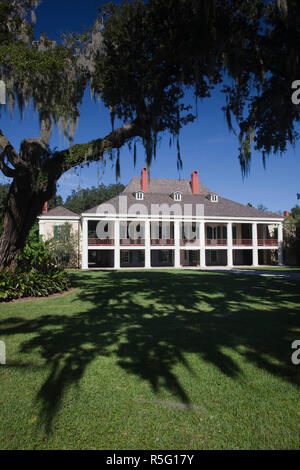 USA, Louisiana, Destrehan, Destrehan Plantation auf dem Mississippi Stockfoto