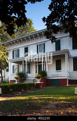 USA, Alabama, Montgomery, erste weiße Haus der Konföderation, Heimat von Verbündeter Präsident Jefferson Davis während der US Civil War Stockfoto