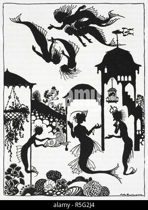 Abbildung: Für "Die kleine Meerjungfrau". Märchen... Mit Ill. von Arthur Rackham [und von ihm ausgewählte]. London: G.G.Harrap & Co., 1932. Quelle: C 194 b 161 Seite 207. Stockfoto