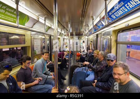 USA, New York, Manhattan, Midtown, U-Bahn Stockfoto