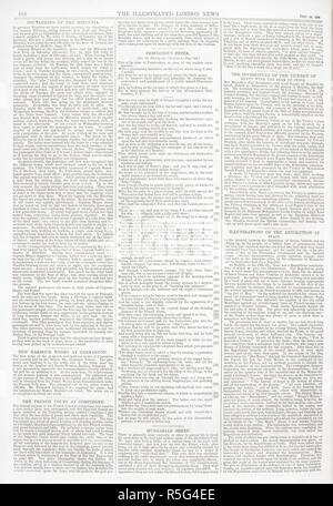 Eine Seite über die "Illustrated London News", 26. Dezember 1868. London: Illustrated London News & Skizze Ltd., 1842 -. Quelle: s. S.7611. Sprache: Englisch. Stockfoto