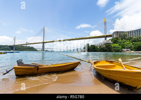 Ting-Kau-Brücke in Hongkong Stockfoto