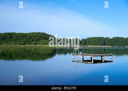 See bei Mirow in der mÃ¼ritz Nationalpark in Mecklenburg Vorpommern Stockfoto