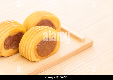 Close up Ananaskuchen Stockfoto