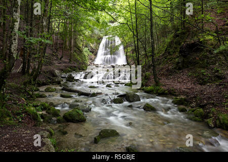 Josefstaler Wasserfall im spitzingsee, Bayern Stockfoto