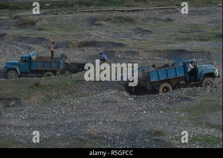 Das ländliche Leben in der Nähe von Samarkand, Usbekistan. Stockfoto