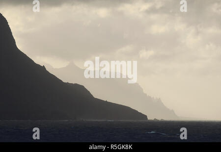 Abendstimmung am Anagagebirge (Teneriffa, Spanien) Stockfoto