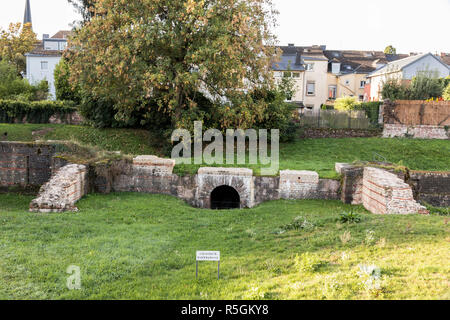 Trier, Deutschland. Der Barbara Bäder (barbarathermen), eine grosse römische Badewanne Komplex von der antiken Stadt Augusta Treverorum. Ein Weltkulturerbe sinc Stockfoto
