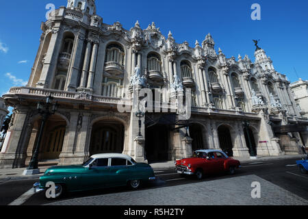 Großes Theater von Havanna Alicia Alonso oder Gran Teatro de La Habana Alicia Alonso, Havanna, Kuba Stockfoto