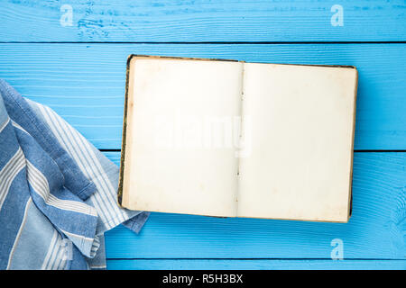 Geöffnet leer Kochbuch. Stockfoto