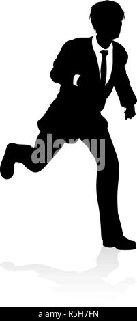 Business Person Silhouette Stock Vektor