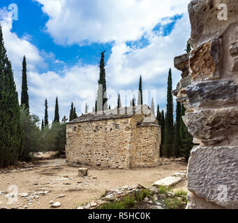 Byzantinische Kloster Kaisariani, in der Nähe von Athen, Griechenland Stockfoto