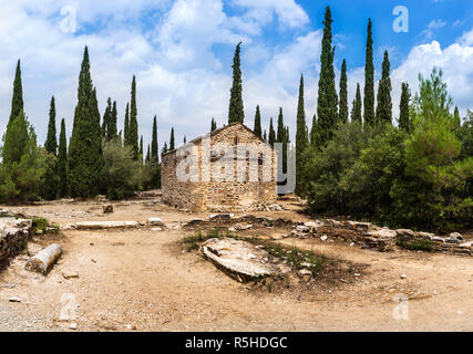 Byzantinische Kloster Kaisariani, in der Nähe von Athen, Griechenland Stockfoto