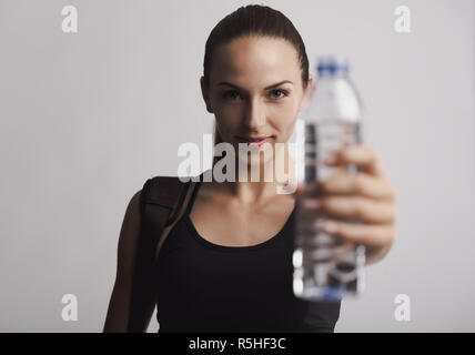 Zeit, um meinen Körper zu hydratisieren Stockfoto