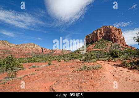 Buttes Steigen vom Red Rock Stockfoto