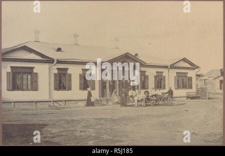 Pjotr Tschaikowsky (1840-1893) mit der Familie in der Davydov Verbovka Immobilien. Museum: Zustand S. Tschaikowsky Memorial Museum, Klin. Autor: anonym. Stockfoto