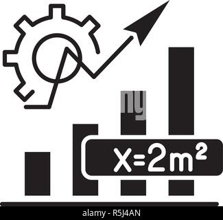 Mathematik Formel schwarze Symbol, Vektor Zeichen auf isolierten Hintergrund. Mathematik Formel Konzept Symbol, Abbildung Stock Vektor