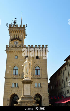 Palazzo Pubblico in San Marino Stockfoto