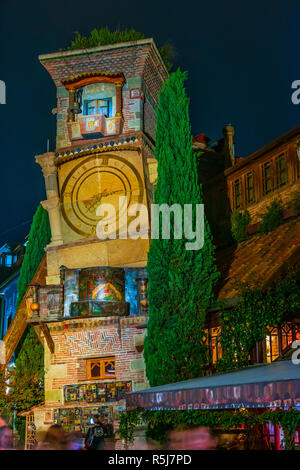 Tiflis, Georgien - 24.Oktober 2018: Rezo Gabriadze Marionettentheater von Tiflis, Georgien. Stockfoto