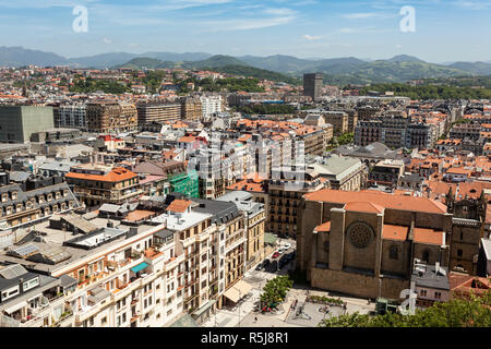 Luftaufnahme von San Sebastian, Spanien Stockfoto