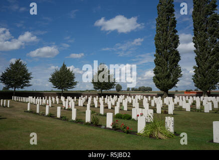 Weltkrieg Friedhof in der Nähe von Ypern West Flandern Belgien Stockfoto
