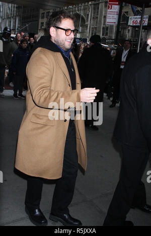 New York, USA. Dezember 01, Jonah Hill 2018 nehmen an der Kämpfer New York nach Termin bei Direktor Guild Theater in New York präsentiert. Dezember 01, 2018 Credit: RW/MediaPunch Credit: MediaPunch Inc/Alamy leben Nachrichten Stockfoto