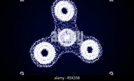 Plexus Spinner zappeln. Technologie Hintergrund Stockfoto