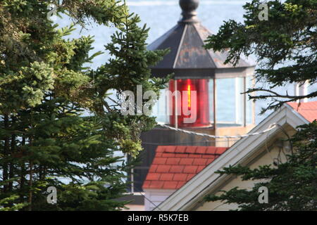 Bass Harbor Head Lighthouse auf Mount Desert Island in Tremont Maine in der Nähe Acadia National Park Stockfoto