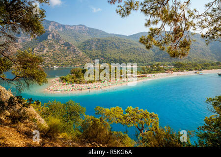 Blaue Lagune in Ölüdeniz, Türkei Stockfoto