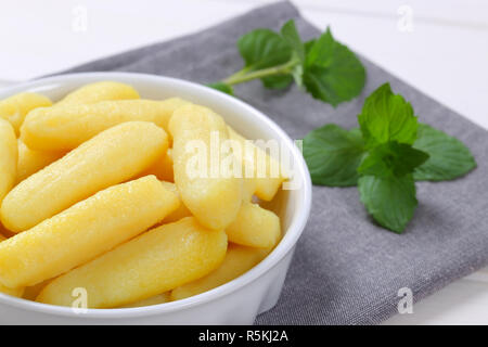 Kartoffel Kegel oder gnocci Stockfoto